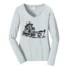 Ladies Long Sleeve Fan Favorite V Neck Tee Thumbnail