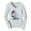 Ladies Long Sleeve Fan Favorite V Neck Tee Thumbnail