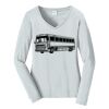 Ladies Long Sleeve Fan Favorite V Neck Tee Thumbnail