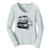 Ladies Long Sleeve Fan Favorite V Neck Tee Thumbnail