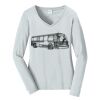 Ladies Long Sleeve Fan Favorite V Neck Tee Thumbnail