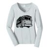 Ladies Long Sleeve Fan Favorite V Neck Tee Thumbnail