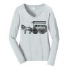 Ladies Long Sleeve Fan Favorite V Neck Tee Thumbnail