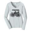 Ladies Long Sleeve Fan Favorite V Neck Tee Thumbnail