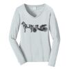 Ladies Long Sleeve Fan Favorite V Neck Tee Thumbnail