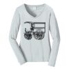 Ladies Long Sleeve Fan Favorite V Neck Tee Thumbnail