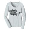 Ladies Long Sleeve Fan Favorite V Neck Tee Thumbnail