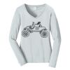 Ladies Long Sleeve Fan Favorite V Neck Tee Thumbnail