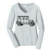 Ladies Long Sleeve Fan Favorite V Neck Tee Thumbnail