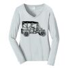 Ladies Long Sleeve Fan Favorite V Neck Tee Thumbnail