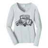 Ladies Long Sleeve Fan Favorite V Neck Tee Thumbnail