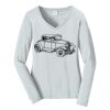 Ladies Long Sleeve Fan Favorite V Neck Tee Thumbnail