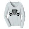 Ladies Long Sleeve Fan Favorite V Neck Tee Thumbnail