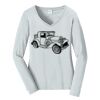 Ladies Long Sleeve Fan Favorite V Neck Tee Thumbnail