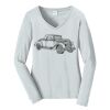 Ladies Long Sleeve Fan Favorite V Neck Tee Thumbnail