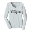 Ladies Long Sleeve Fan Favorite V Neck Tee Thumbnail