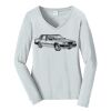 Ladies Long Sleeve Fan Favorite V Neck Tee Thumbnail