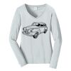 Ladies Long Sleeve Fan Favorite V Neck Tee Thumbnail