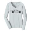 Ladies Long Sleeve Fan Favorite V Neck Tee Thumbnail