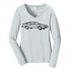 Ladies Long Sleeve Fan Favorite V Neck Tee Thumbnail