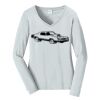 Ladies Long Sleeve Fan Favorite V Neck Tee Thumbnail