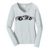 Ladies Long Sleeve Fan Favorite V Neck Tee Thumbnail