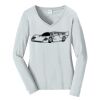 Ladies Long Sleeve Fan Favorite V Neck Tee Thumbnail