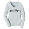 Ladies Long Sleeve Fan Favorite V Neck Tee Thumbnail