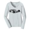 Ladies Long Sleeve Fan Favorite V Neck Tee Thumbnail