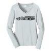 Ladies Long Sleeve Fan Favorite V Neck Tee Thumbnail