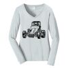 Ladies Long Sleeve Fan Favorite V Neck Tee Thumbnail