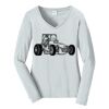 Ladies Long Sleeve Fan Favorite V Neck Tee Thumbnail