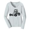 Ladies Long Sleeve Fan Favorite V Neck Tee Thumbnail