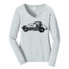 Ladies Long Sleeve Fan Favorite V Neck Tee Thumbnail