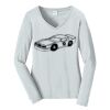 Ladies Long Sleeve Fan Favorite V Neck Tee Thumbnail