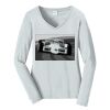 Ladies Long Sleeve Fan Favorite V Neck Tee Thumbnail