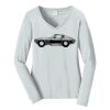 Ladies Long Sleeve Fan Favorite V Neck Tee Thumbnail