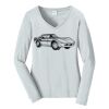 Ladies Long Sleeve Fan Favorite V Neck Tee Thumbnail