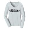 Ladies Long Sleeve Fan Favorite V Neck Tee Thumbnail