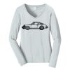 Ladies Long Sleeve Fan Favorite V Neck Tee Thumbnail