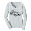 Ladies Long Sleeve Fan Favorite V Neck Tee Thumbnail