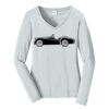 Ladies Long Sleeve Fan Favorite V Neck Tee Thumbnail