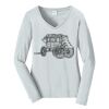 Ladies Long Sleeve Fan Favorite V Neck Tee Thumbnail