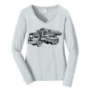 Ladies Long Sleeve Fan Favorite V Neck Tee Thumbnail