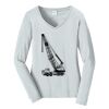 Ladies Long Sleeve Fan Favorite V Neck Tee Thumbnail