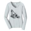 Ladies Long Sleeve Fan Favorite V Neck Tee Thumbnail