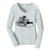 Ladies Long Sleeve Fan Favorite V Neck Tee Thumbnail