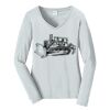 Ladies Long Sleeve Fan Favorite V Neck Tee Thumbnail