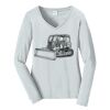 Ladies Long Sleeve Fan Favorite V Neck Tee Thumbnail