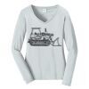 Ladies Long Sleeve Fan Favorite V Neck Tee Thumbnail